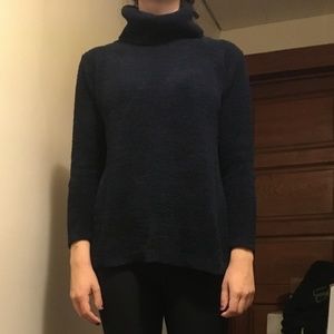 Forever 21 Soft Navy Turtleneck Sweater